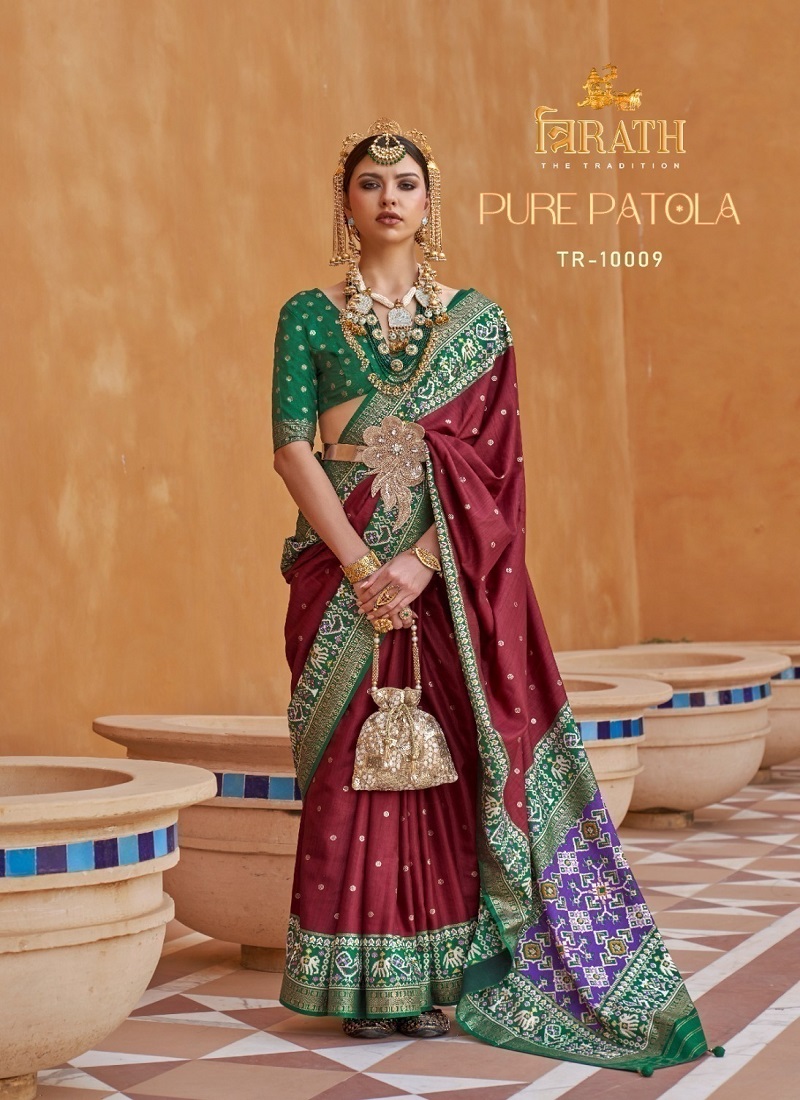 Pure Patola By Trirath Mercerized Sigma Silk Saree